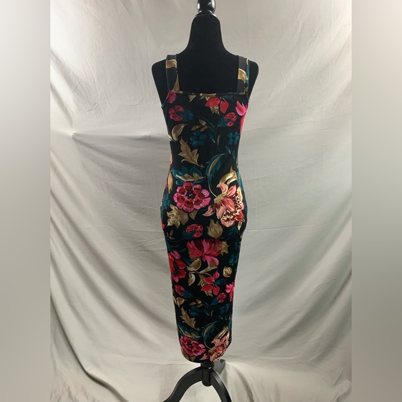 Boho Floral Print Split Thigh Cami Dress - Picture 9 of 10